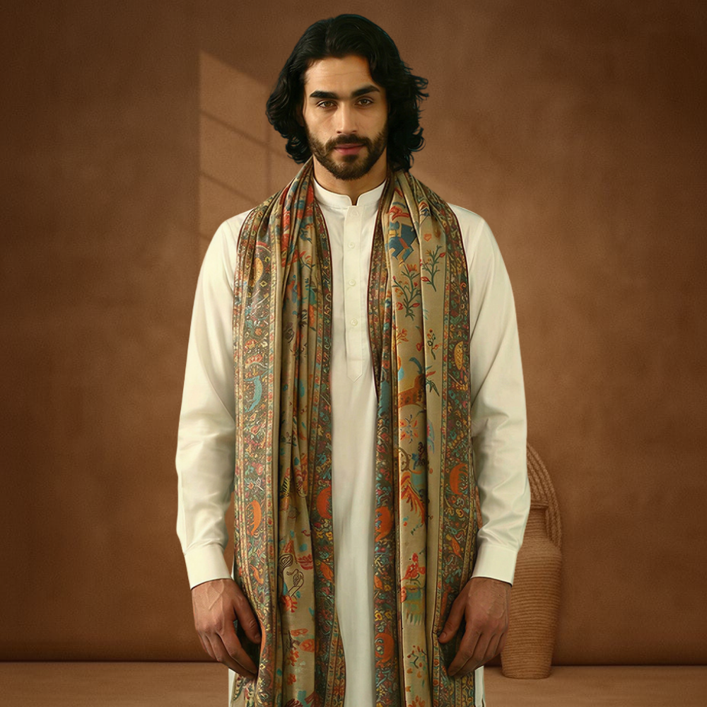 Mens Shawl - Shikargah