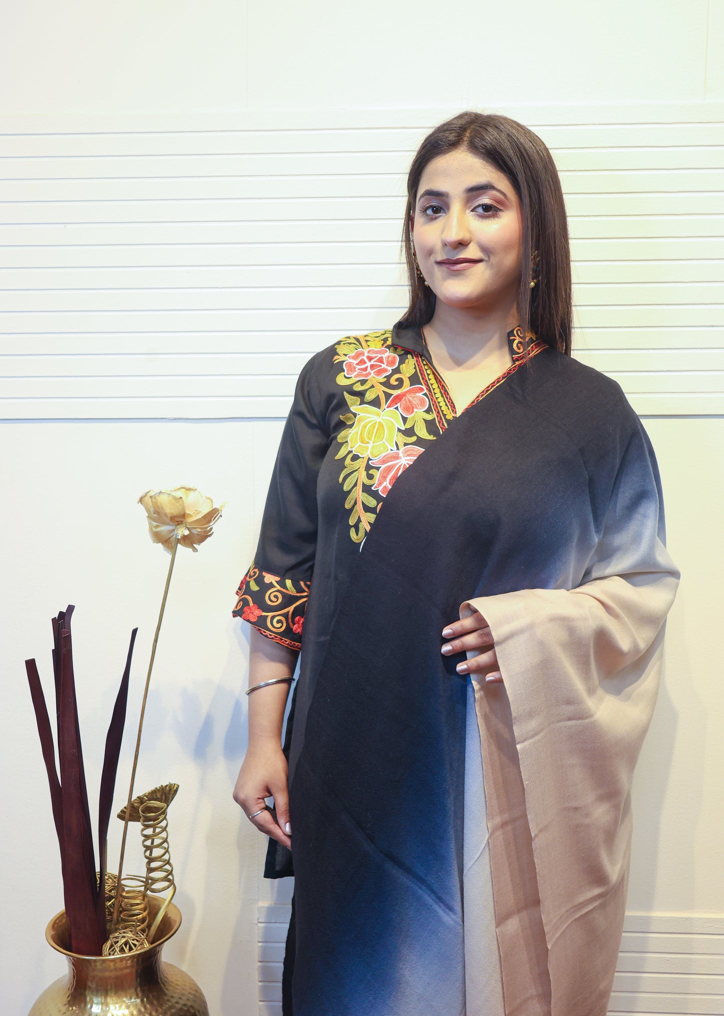 Cashmere Wool Ombre Stoles