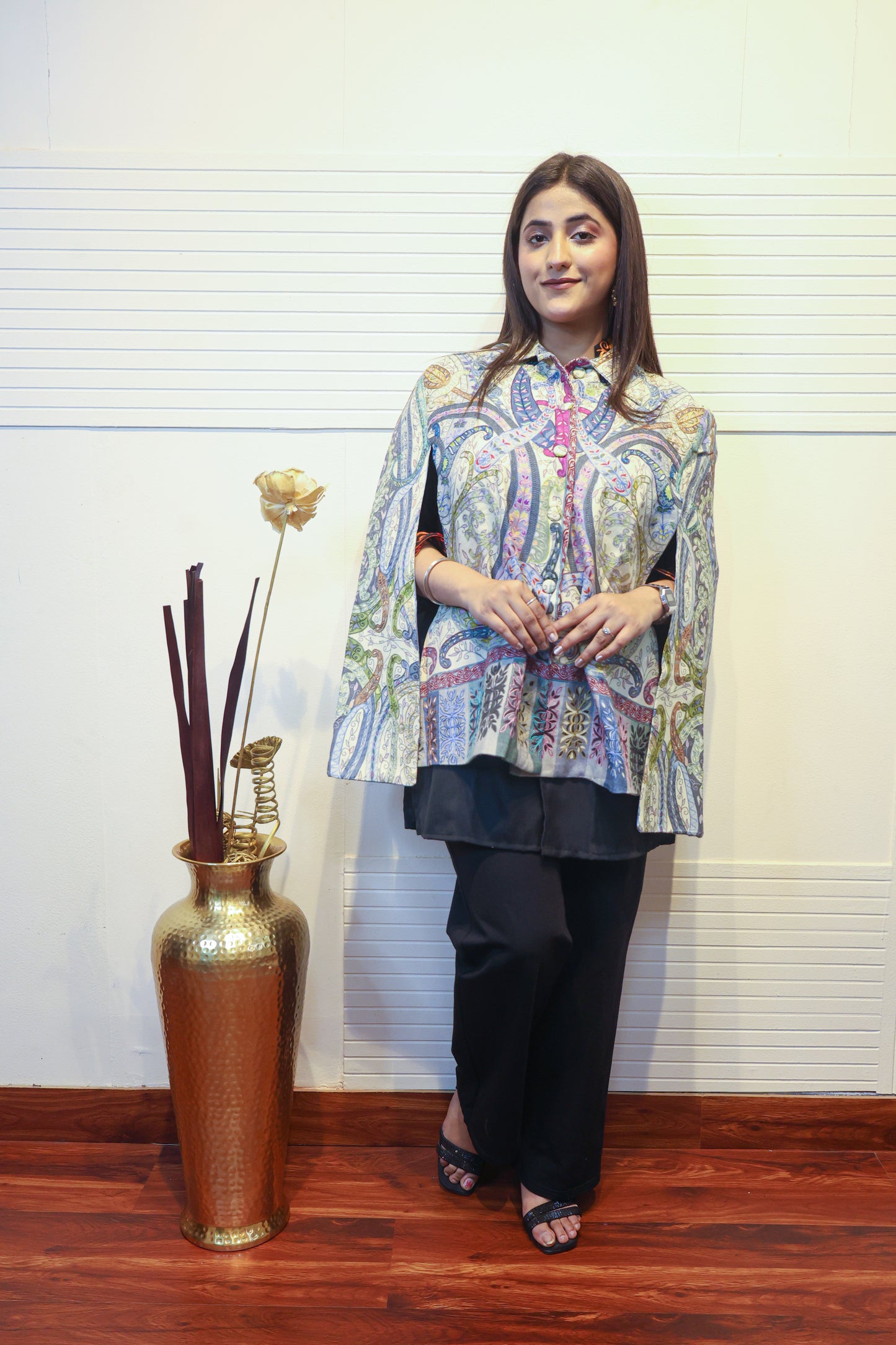 Kalamkari Cape Coat