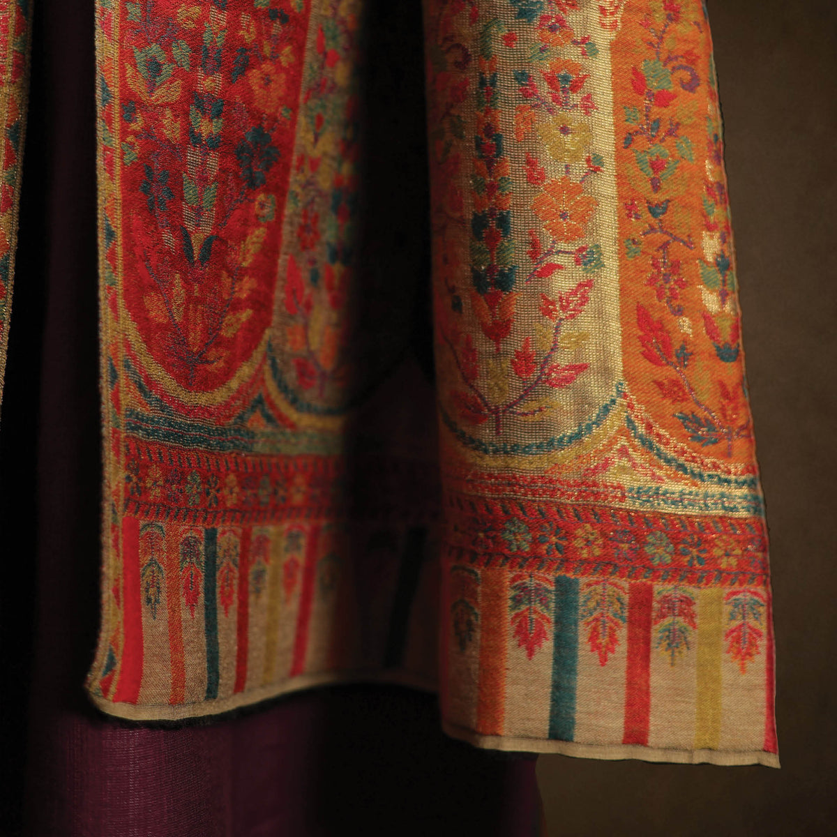 Reversible Kani Palla Stole