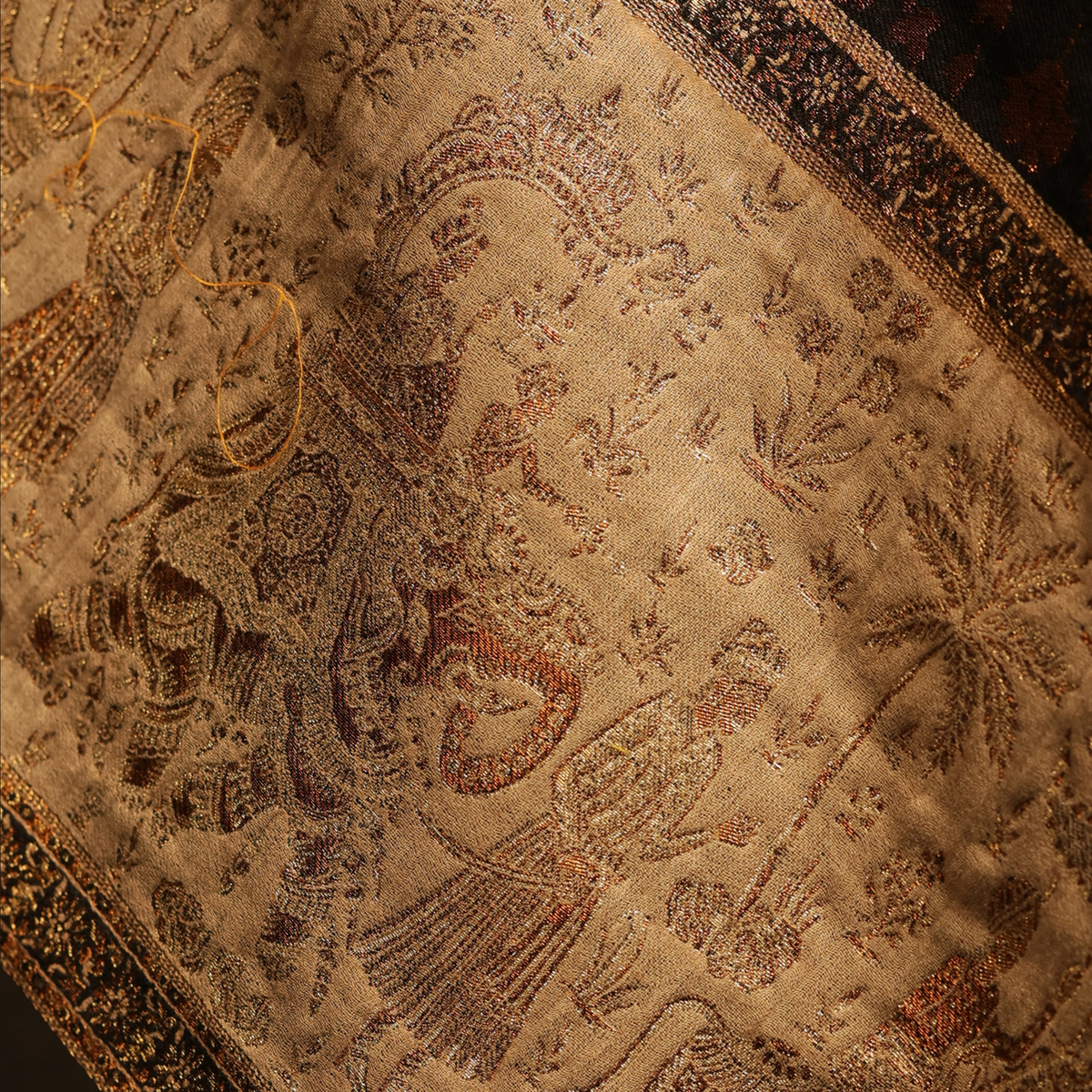Zari Kani Doli Baraat Border Shawl