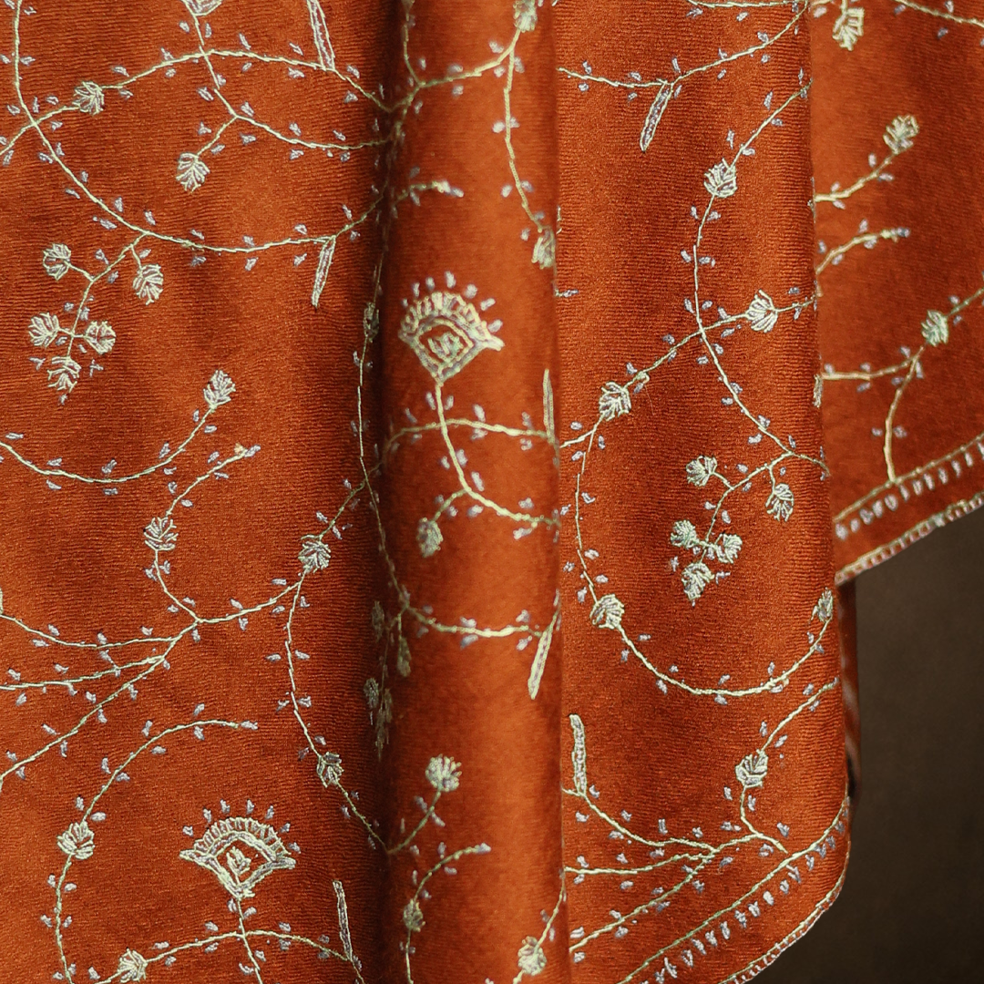 Handmade Sozni Jali Stole