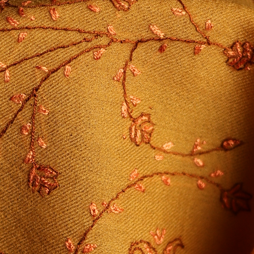 Handmade Sozni Jali Stole