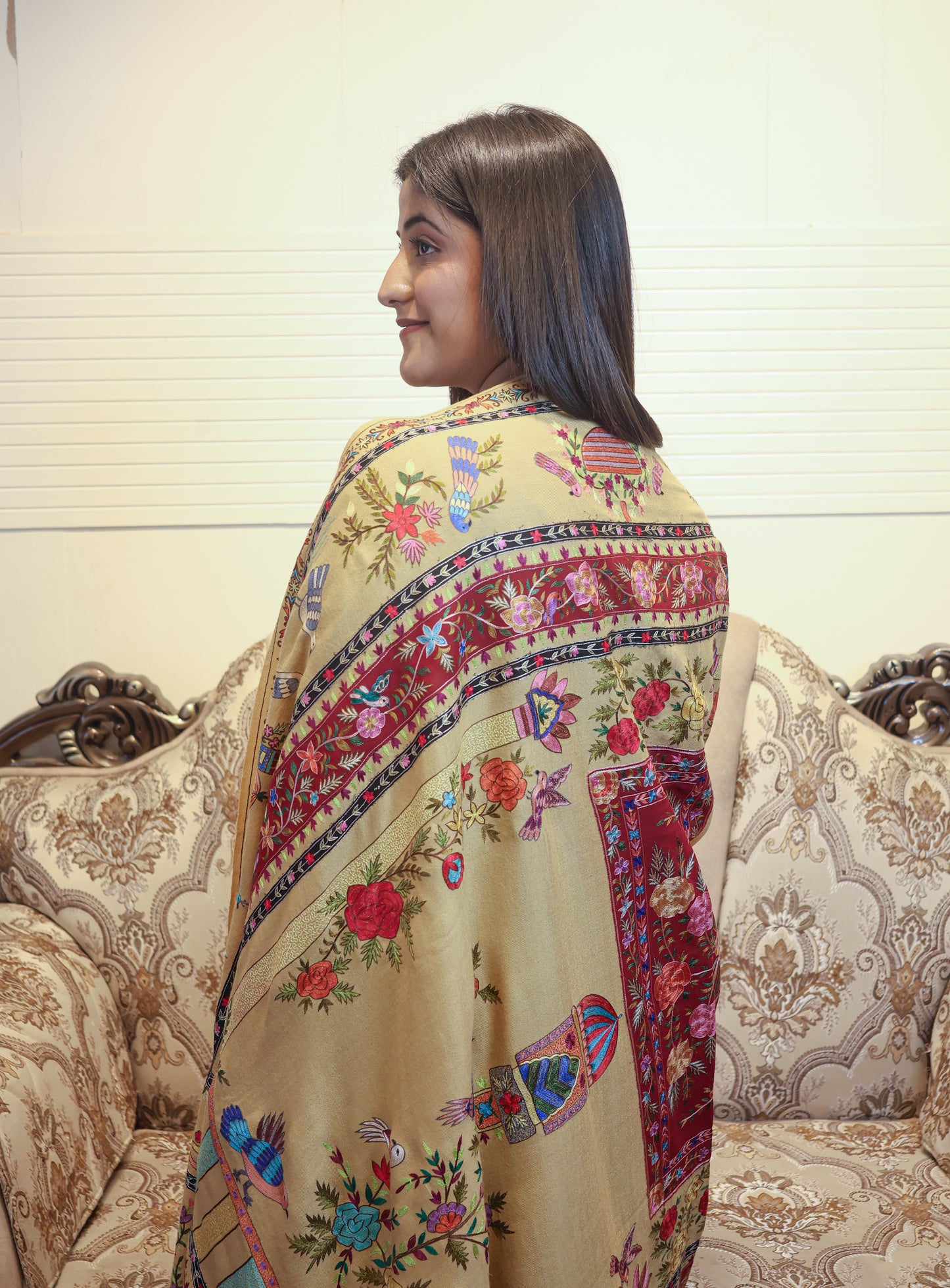 Pashmina Kalamkari Shawl