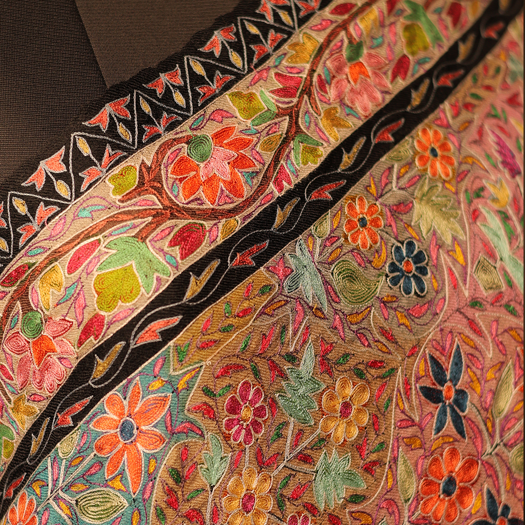 Pashmina Kalamkari Shawl (Silk Thread)