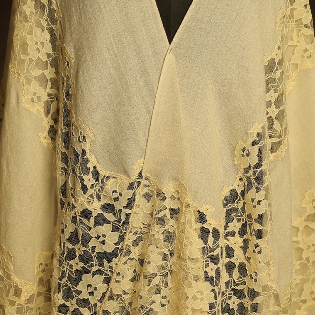 French Lace Cut Work Stole