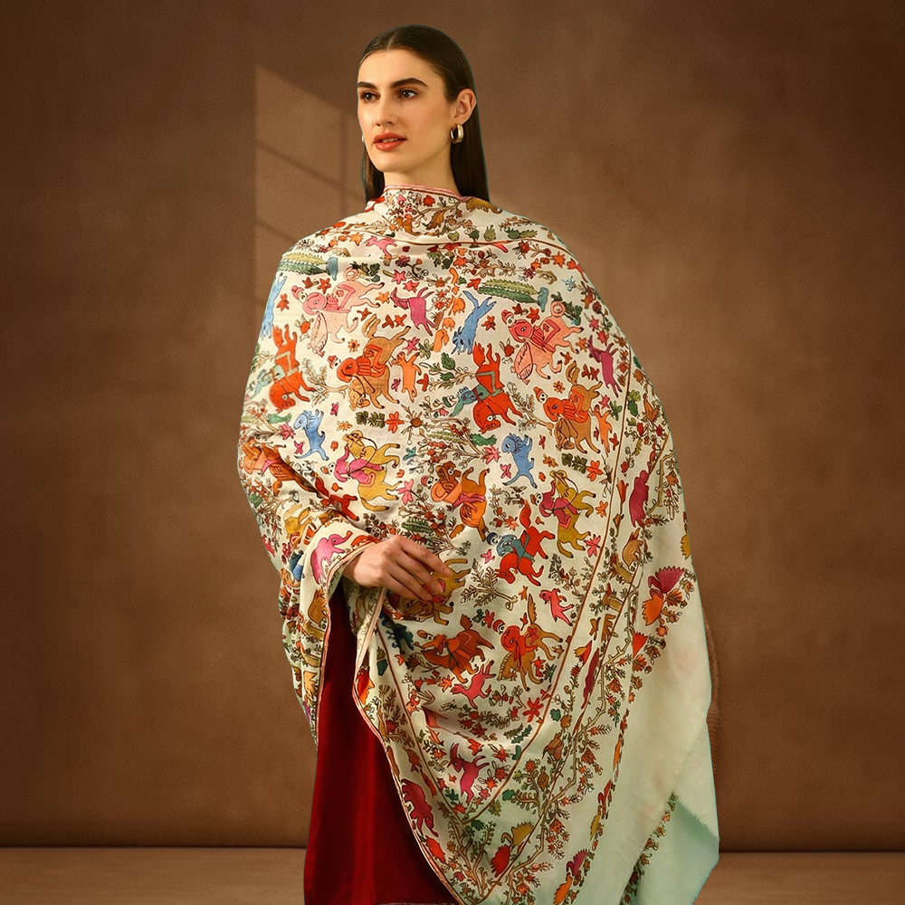 Handmade Kalamkari Shawl