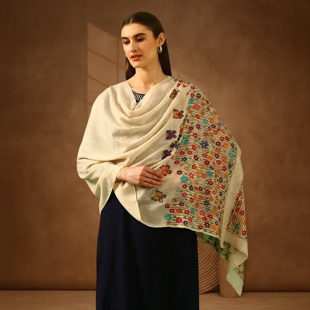 Pashmina Kalamkari Stole