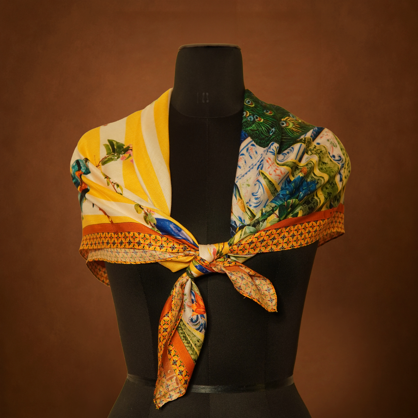 Silk Scarf - Tropical Garden