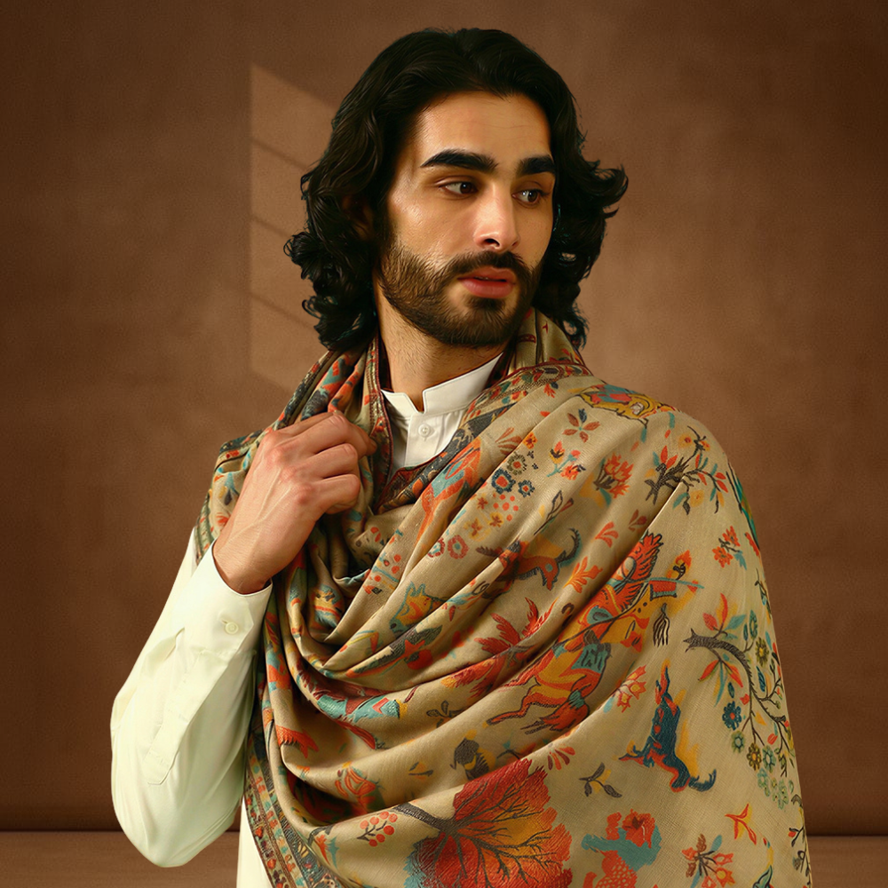 Mens Shawl - Shikargah