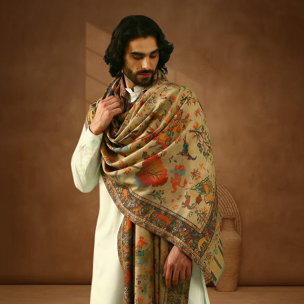 Mens Shawl - Shikargah