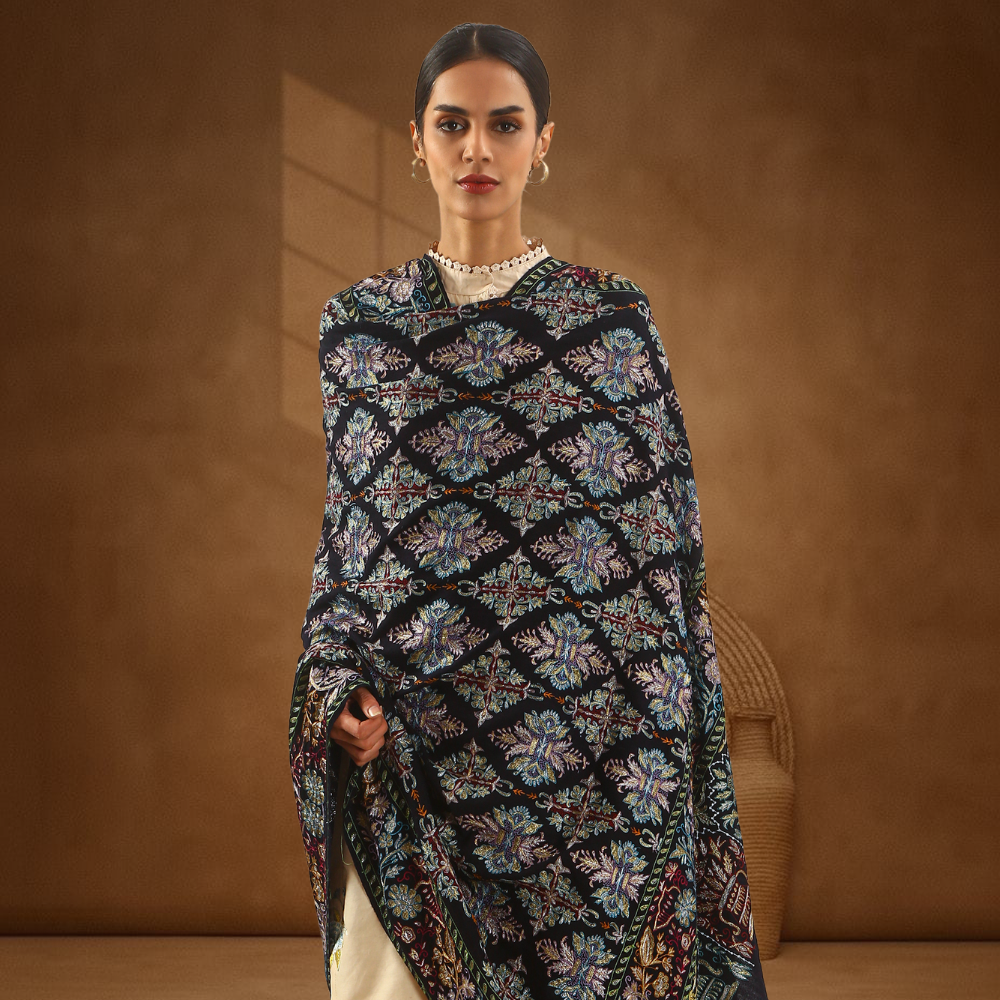 Pashmina Kalamkari Shawl