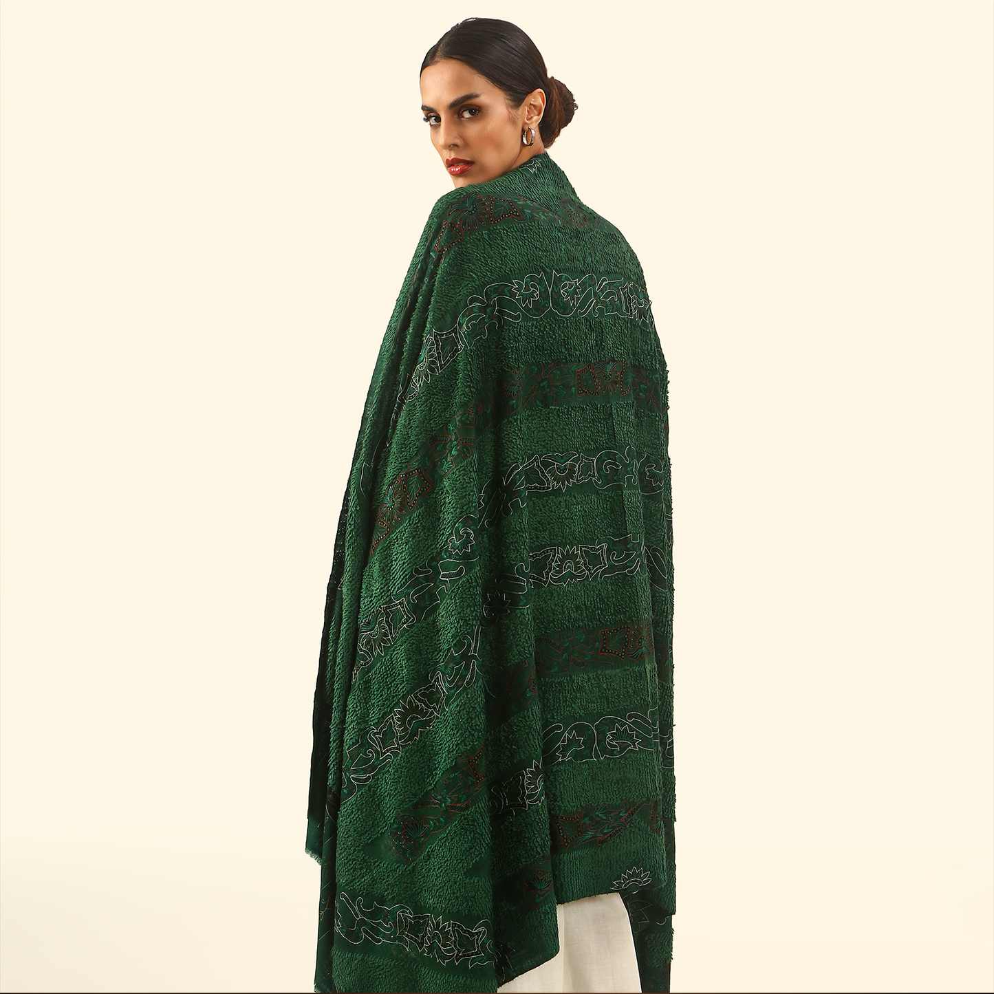 Pashmina Kalamkari Towel Woven Shawl