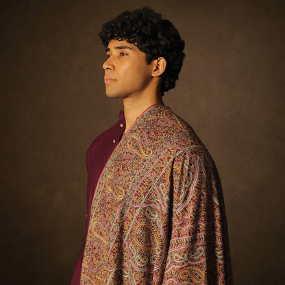 Mens Natural Pashmina Shawl