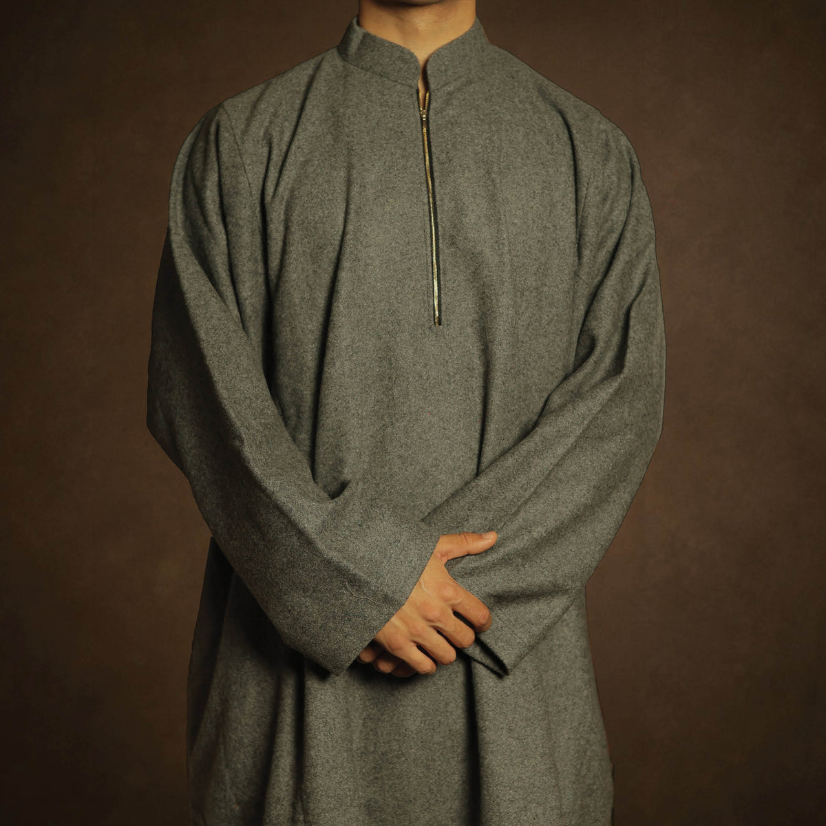 Plain Grey Pheran