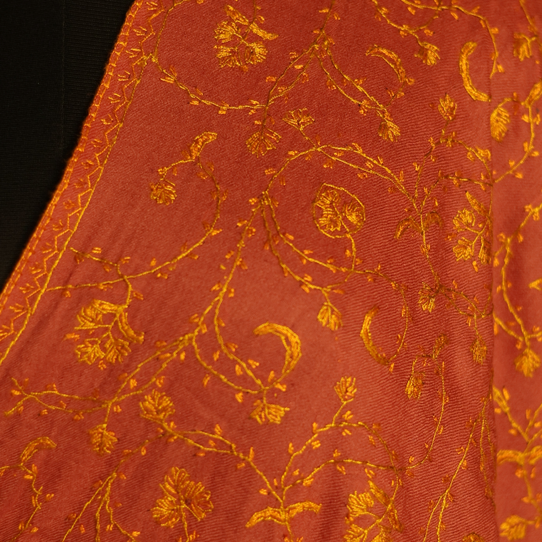 Handmade Sozni Jali Stole