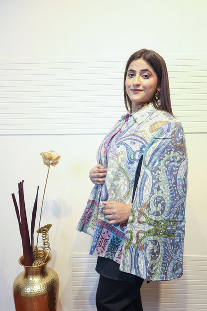 Kalamkari Cape Coat