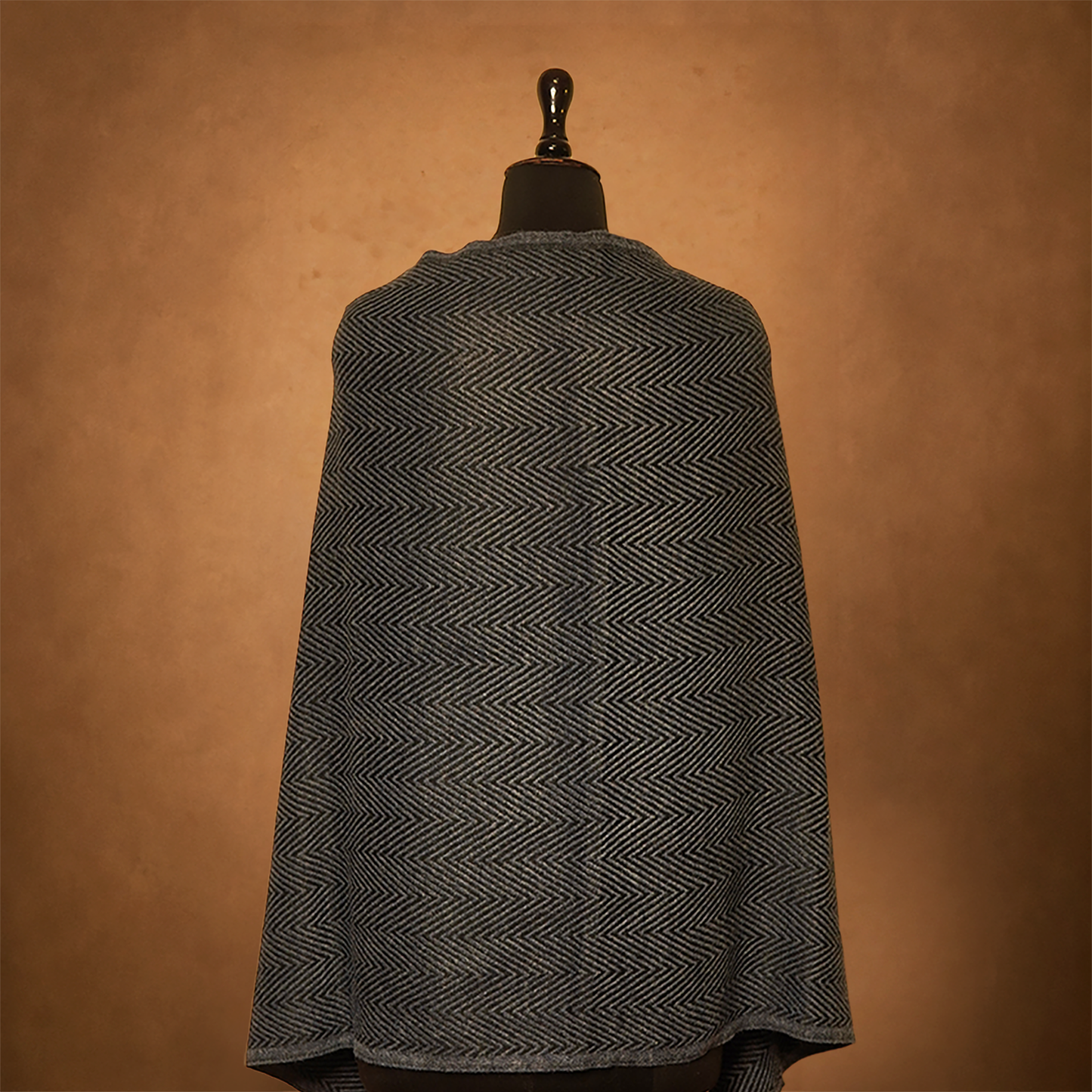 Woollen Stole - Charcoal