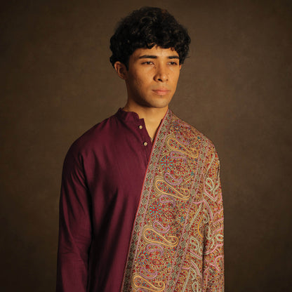 Mens Natural Pashmina Shawl