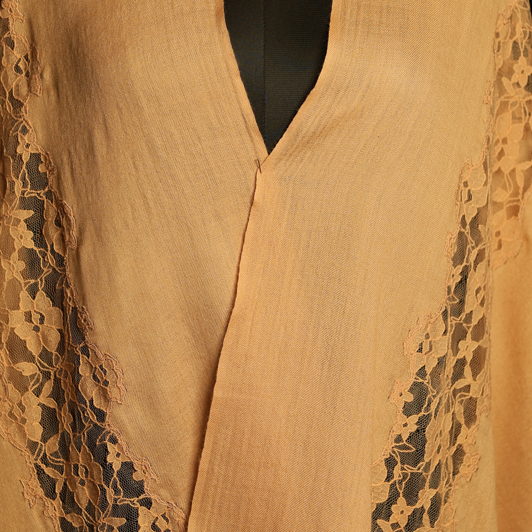French Lace Cut Work Stole
