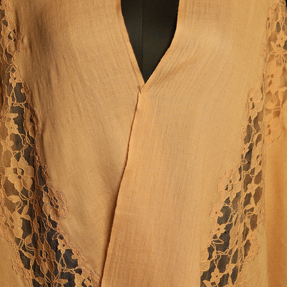French Lace Cut Work Stole