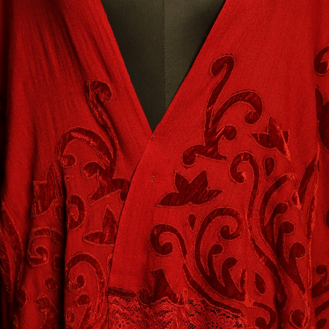 French Lace Cut Work Stole