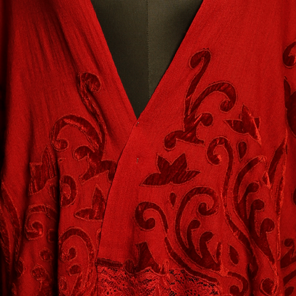 French Lace Cut Work Stole