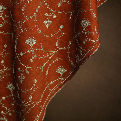 Handmade Sozni Jali Stole