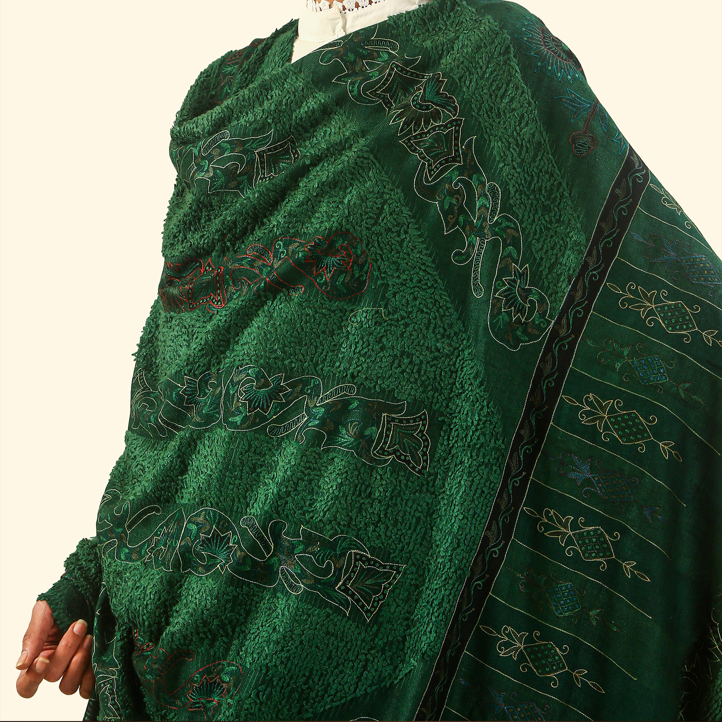 Pashmina Kalamkari Towel Woven Shawl