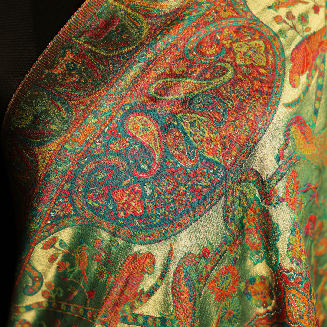 Mulberry Silk Moonlight Stole - Forest