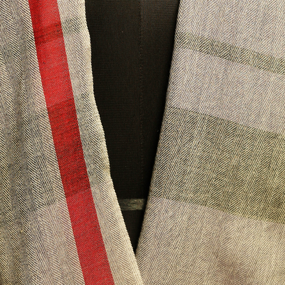 Cashmere Wool Herringbone Muffler