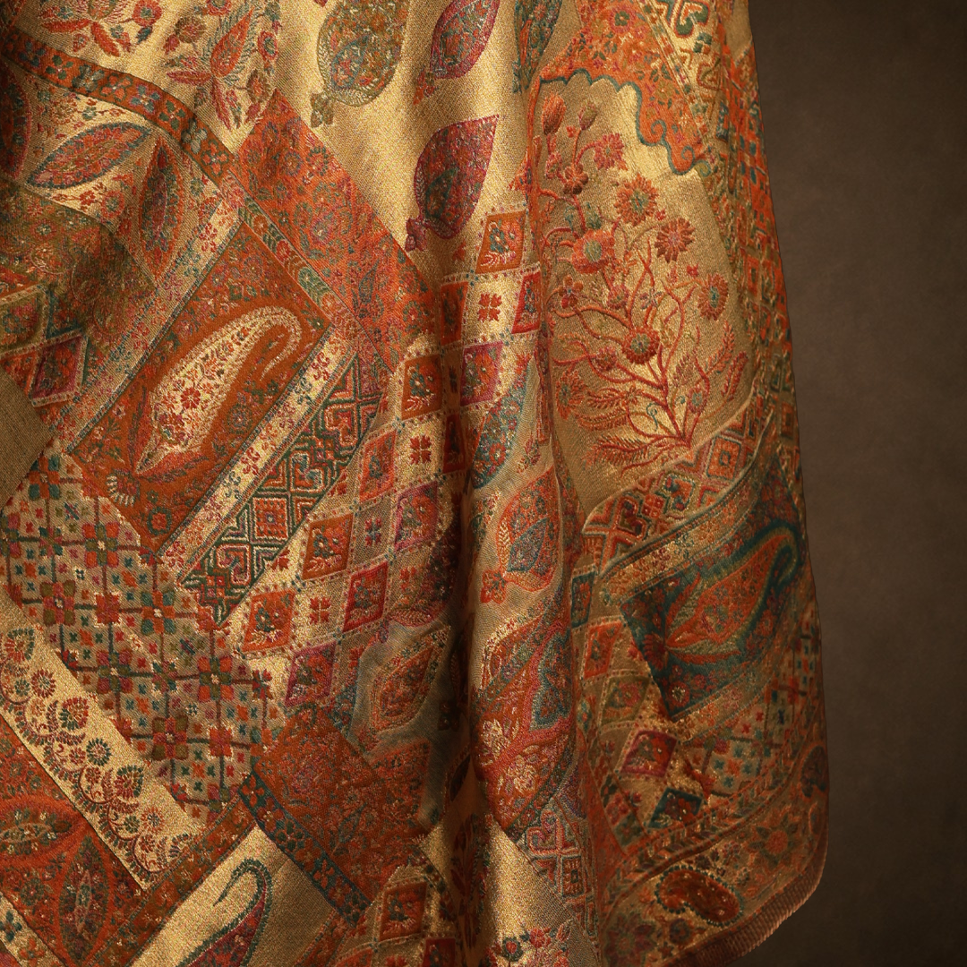 Mulberry Silk Moonlight Stole - Golden Queen