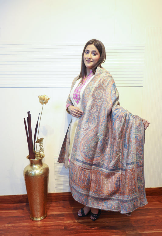 Mulberry Silk Zari Kani Dupatta