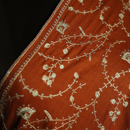 Handmade Sozni Jali Stole