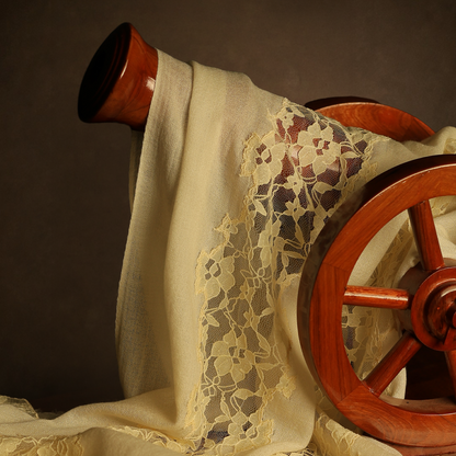 French Lace Cut Work Stole