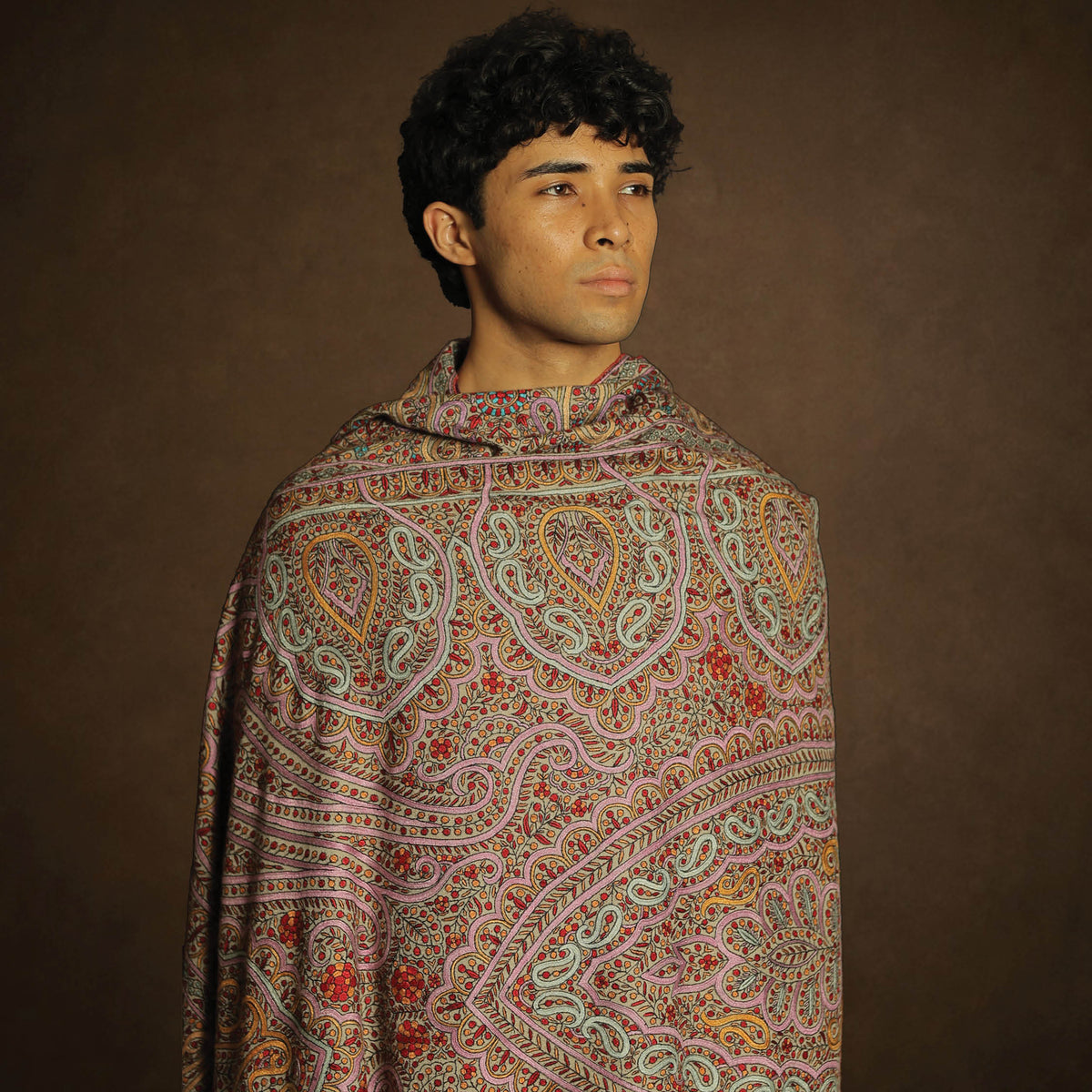 Mens Natural Pashmina Shawl