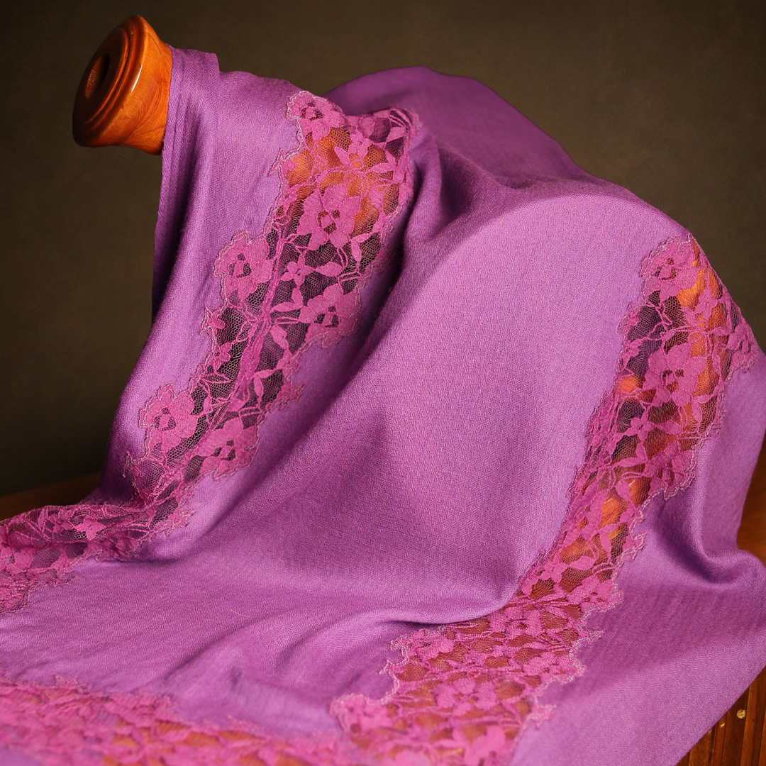 French Lace Cut Work Stole