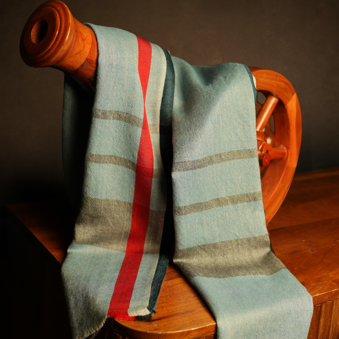 Cashmere Wool Herringbone Muffler