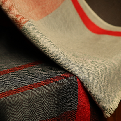 Cashmere Wool Herringbone Muffler