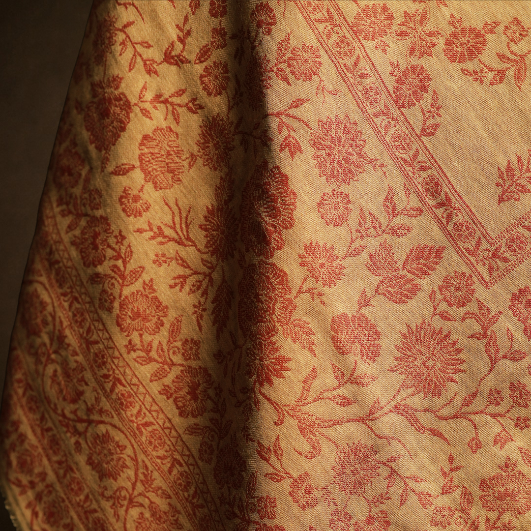 Zari Kani Reversible Stoles (Natural)