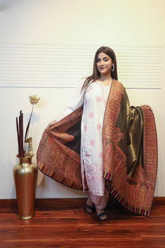 Moonlight Darbar Reversible Shawl