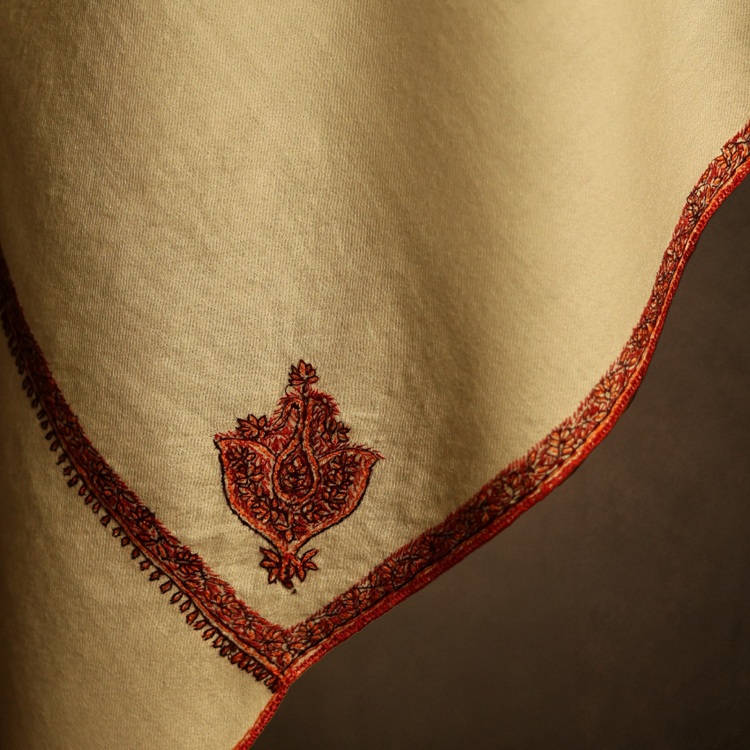 Handmade Sozni Border Stole