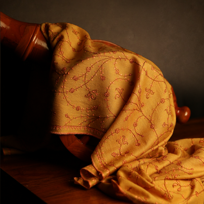 Handmade Sozni Jali Stole