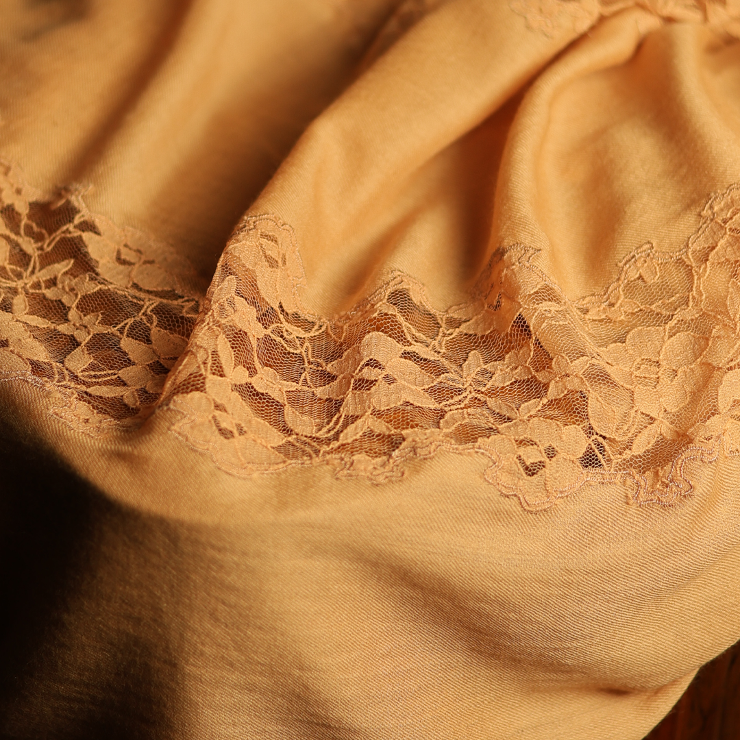 French Lace Cut Work Stole