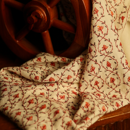 Handmade Sozni Jali Stole
