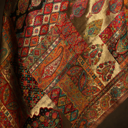 Mulberry Silk Moonlight Stole - Floral Garden