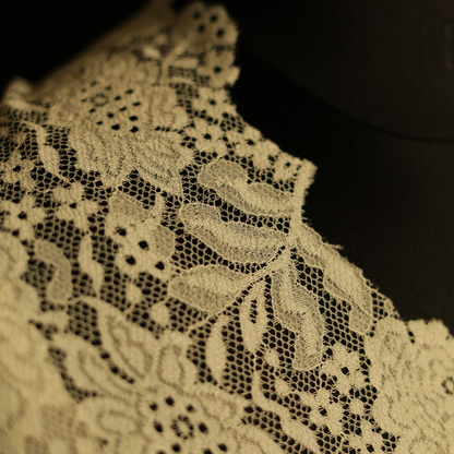 Valentino 4-side lace stole