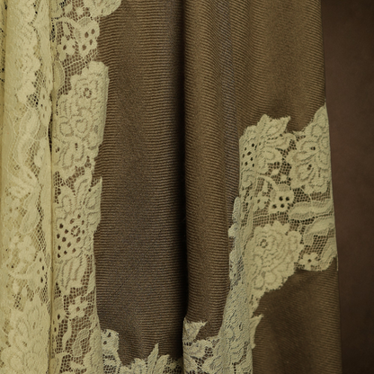 Valentino 4-side lace stole