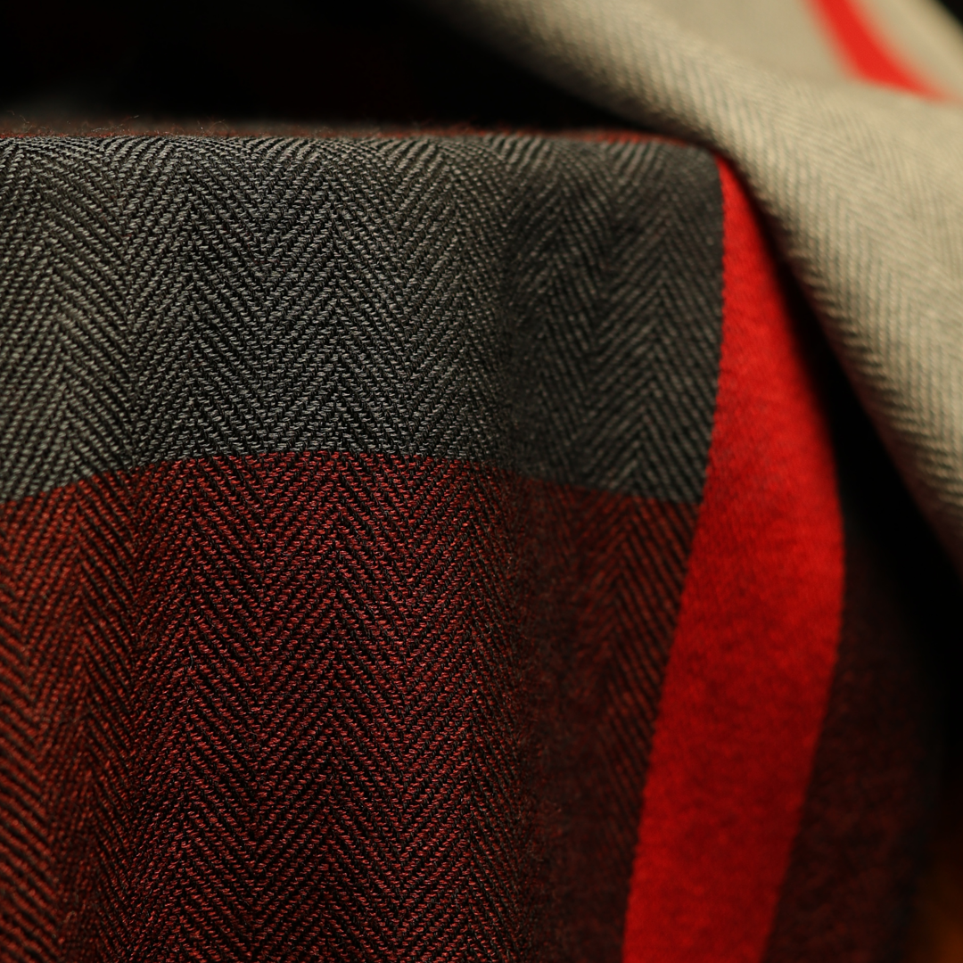 Cashmere Wool Herringbone Muffler