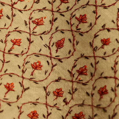 Handmade Sozni Jali Stole